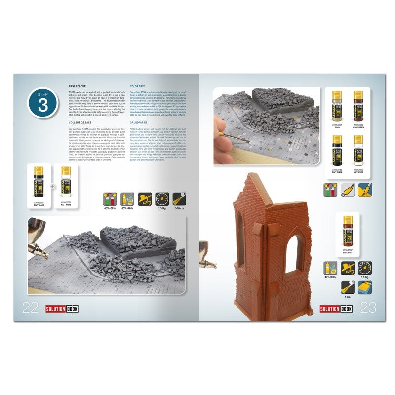 AMMO of Mig Jimenez 7710 SOLUTION BOX 09 - Brick Buildings