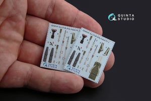 Quinta Studio QD48181 Su-27UB 3D-Printed colored Interior on decal paper (for KittyHawk kit) 1/48 – image 3