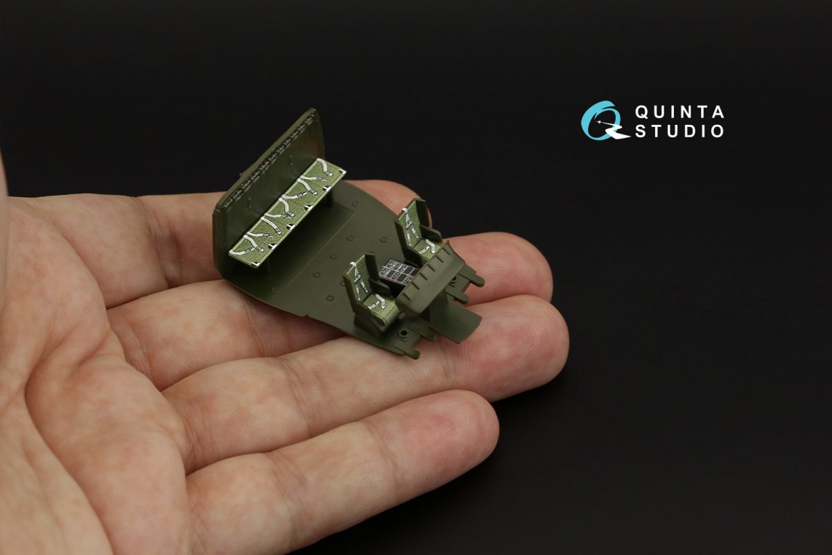 Quinta Studio QD72046 Uh-1B 3D-Printed &amp;amp; colored Interior on decal paper (Italeri) 1/72 – image 8