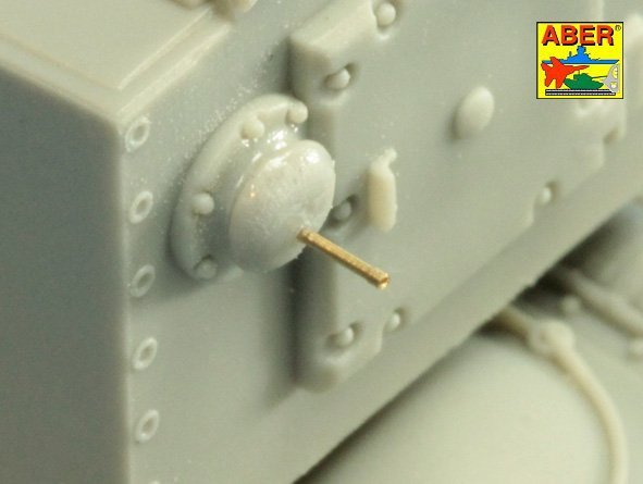 Aber 72L-70 Russian 107 mm ZIS-6 tank barrel for KV-2 1/72 – image 5