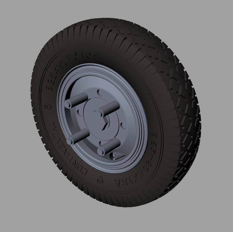 Panzer Art RE35-453 M-35 ADGZ-Daimler road wheels (Continental) 1/35 – zdjęcie 4