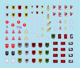 Star Decals 72-A1116 StuG-Abt #1 Generic insignia and unit markings for the Sturmgeschutz units. StuG-Abt 177. 182, 185, 186, 190, 191, 197 1/72 – image 2