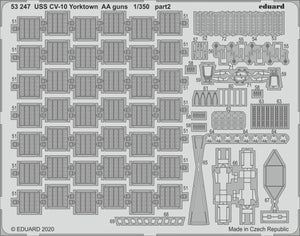 Eduard 53247 USS CV-10 Yorktown AA guns 1/350 TRUMPETER – image 2