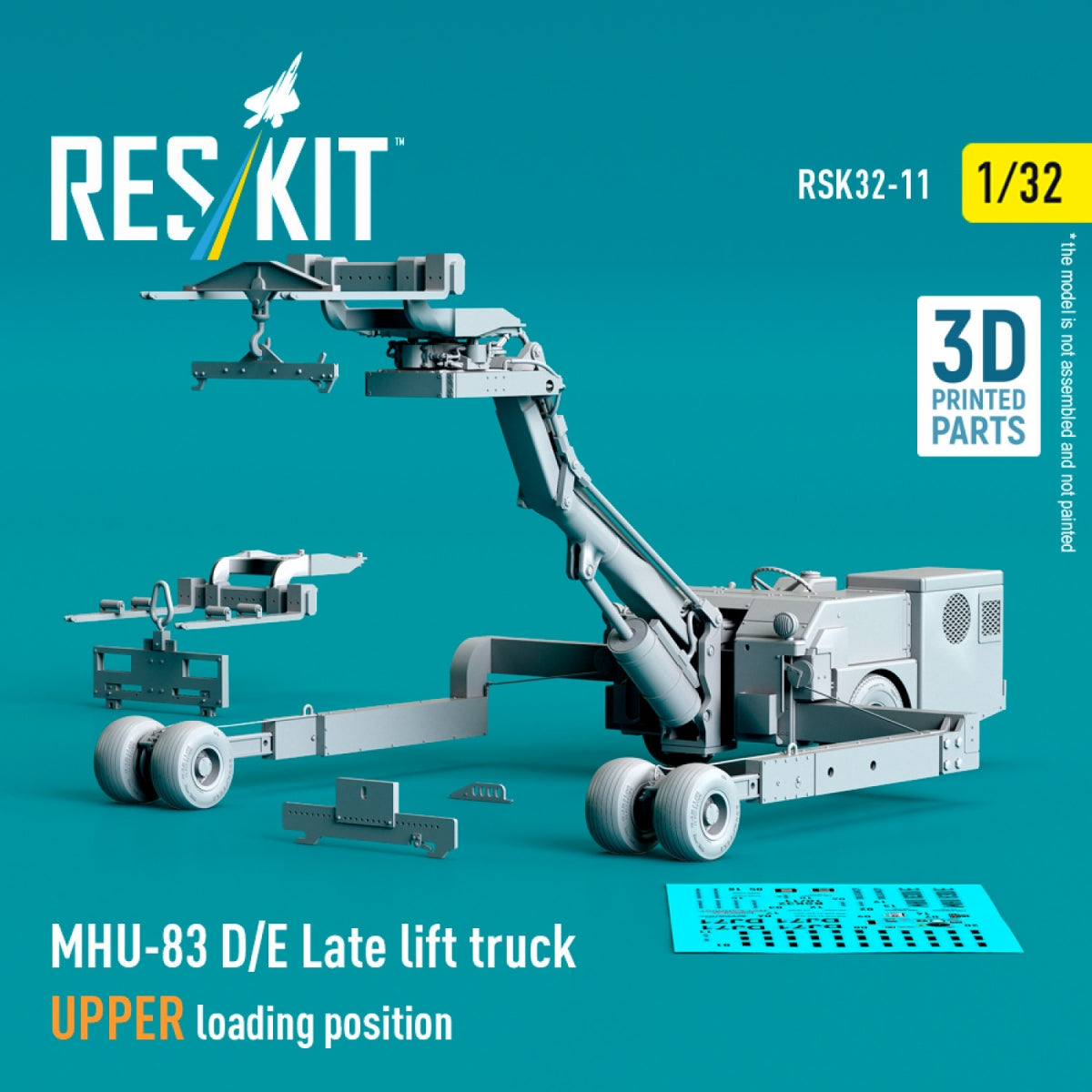 RESKIT RSK32-0011 MHU-83 D/E Late lift truck UPPER loading position (3D Printed model kit) 1/32 – zdjęcie 3