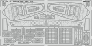 Eduard 481108 PV-1 undercarriage ACADEMY 1/48 – zdjęcie 2