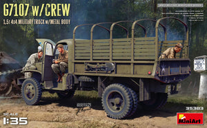 MiniArt 35383 G7107 w/CREW 1.5t 4X4 CARGO TRUCK w/METAL BODY 1/35