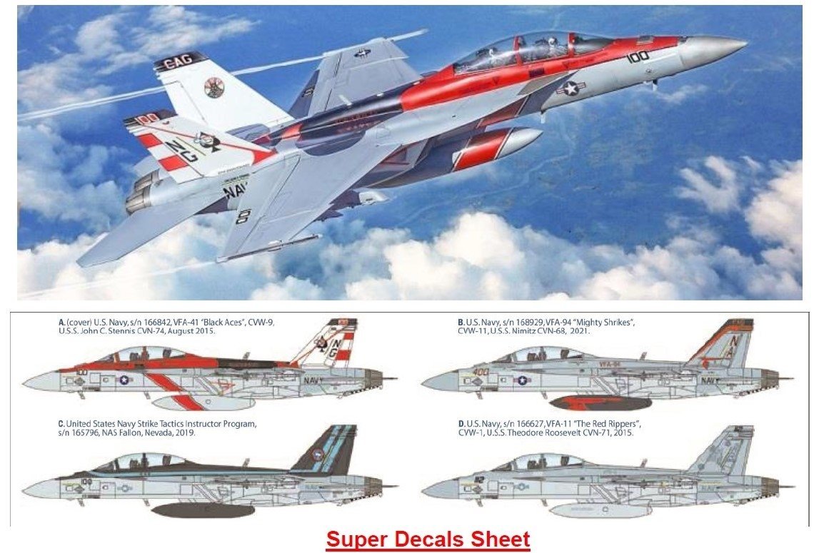 Italeri 2823 F/A-18F U.S. Navy Special Colors 1/48 – zdjęcie 2