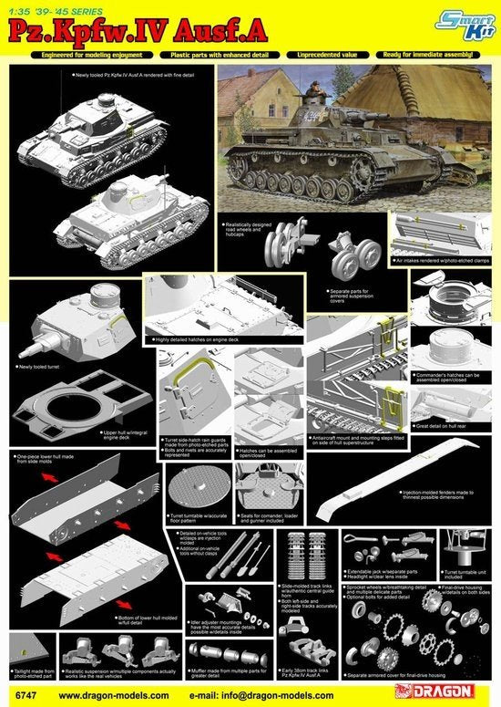 Dragon 6747 Pz.Kpfw.IV Ausf.A 1/35 – zdjęcie 2