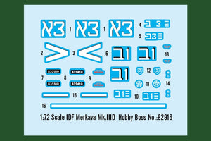 Hobby Boss 82916 IDF Merkava Mk.IIID 1/72 – zdjęcie 2