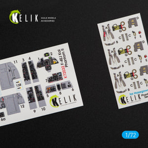 KELIK K72032 F-4EJ KAI &amp;quot;PHANTOM II&amp;quot; INTERIOR 3D DECALS FOR HASEGAWA KIT 1/72