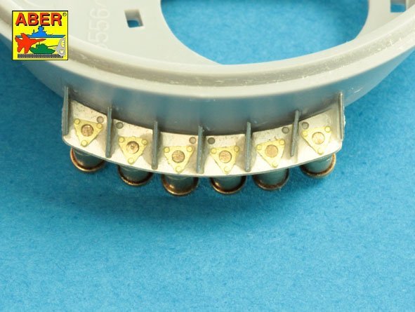 Aber 35A128 Soviet smoke Discharges system for BMP-1 902V “Tucha” with rack 1/35 – image 7