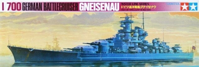 Tamiya 77520 Gneisenau (Germany) 1/700