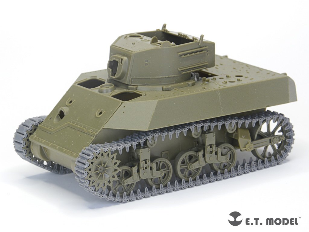 E.T. Model P35-039 WWII US ARMY M3/M5 Stuart Light Tank T36E6 Workable Track ( 3D Printed ) 1/35 – zdjęcie 4