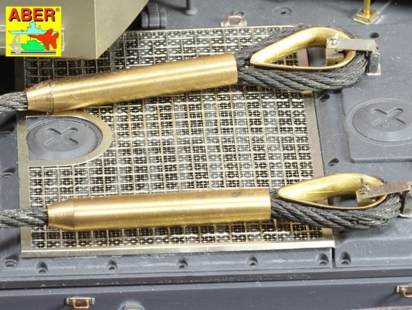 Aber 16030 Tow cables and track cable with brackets used on Tiger I, King Tiger and Panther 1/16 – zdjęcie 4