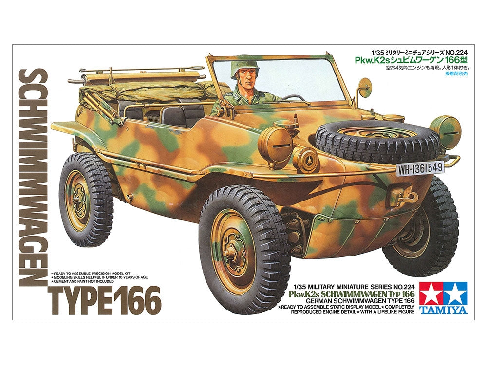 Tamiya 35224 German Schwimmwagen Type 166 1/35 – zdjęcie 2