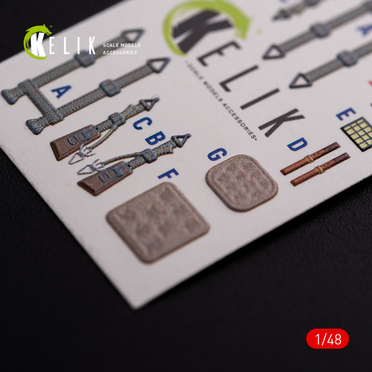 KELIK K48075 Messerschmitt Me-410 A1 interior 3D decals for Meng Model kit 1/48 – zdjęcie 7