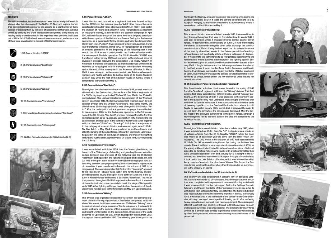 AK Interactive 514 WWII GERMAN MOST ICONIC SS VEHICLES. VOLUME 1 – zdjęcie 4