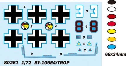 Hobby Boss 80261 BF-109E4/TROP 1/72 – zdjęcie 3