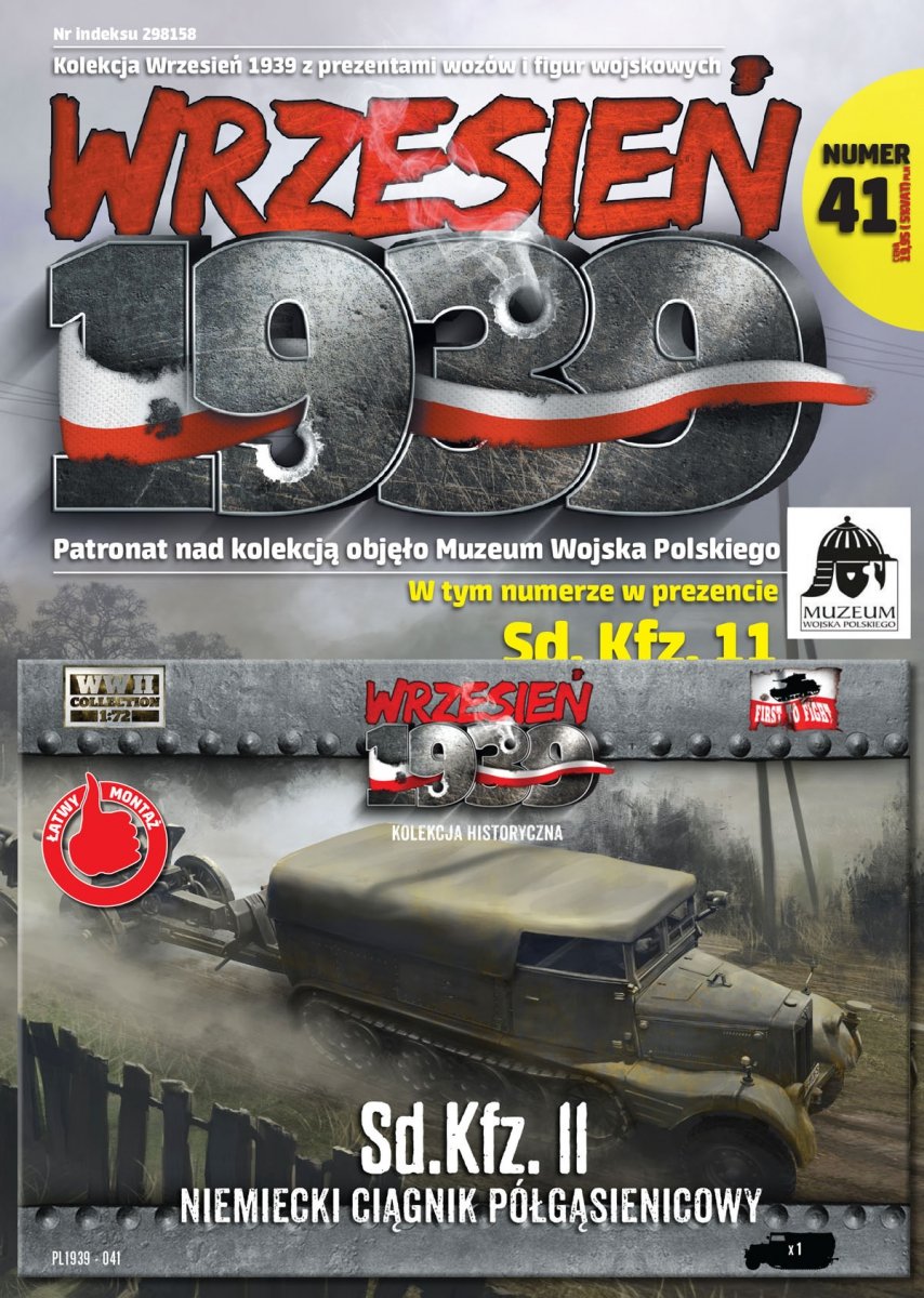 First to Fight PL041 Sd. Kfz. II Niemiecki Ciągnik Półgąsienicowy 1/72