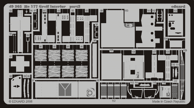 Eduard 49365 He 177 Greif interior 1/48 CMK / MPM – zdjęcie 3