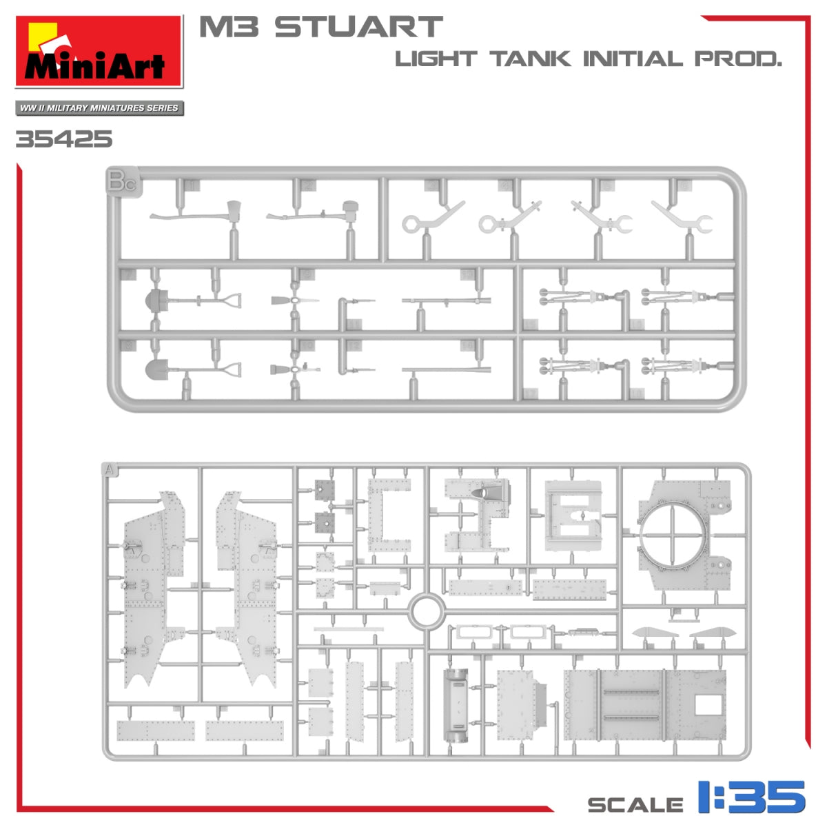 MiniArt 35425 M3 STUART LIGHT TANK, INITIAL PROD 1/35 – image 11