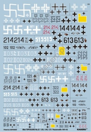 Kagero 15022 Panzerwaffe 1941-43 Part 1 (decals) PL/EN – zdjęcie 3