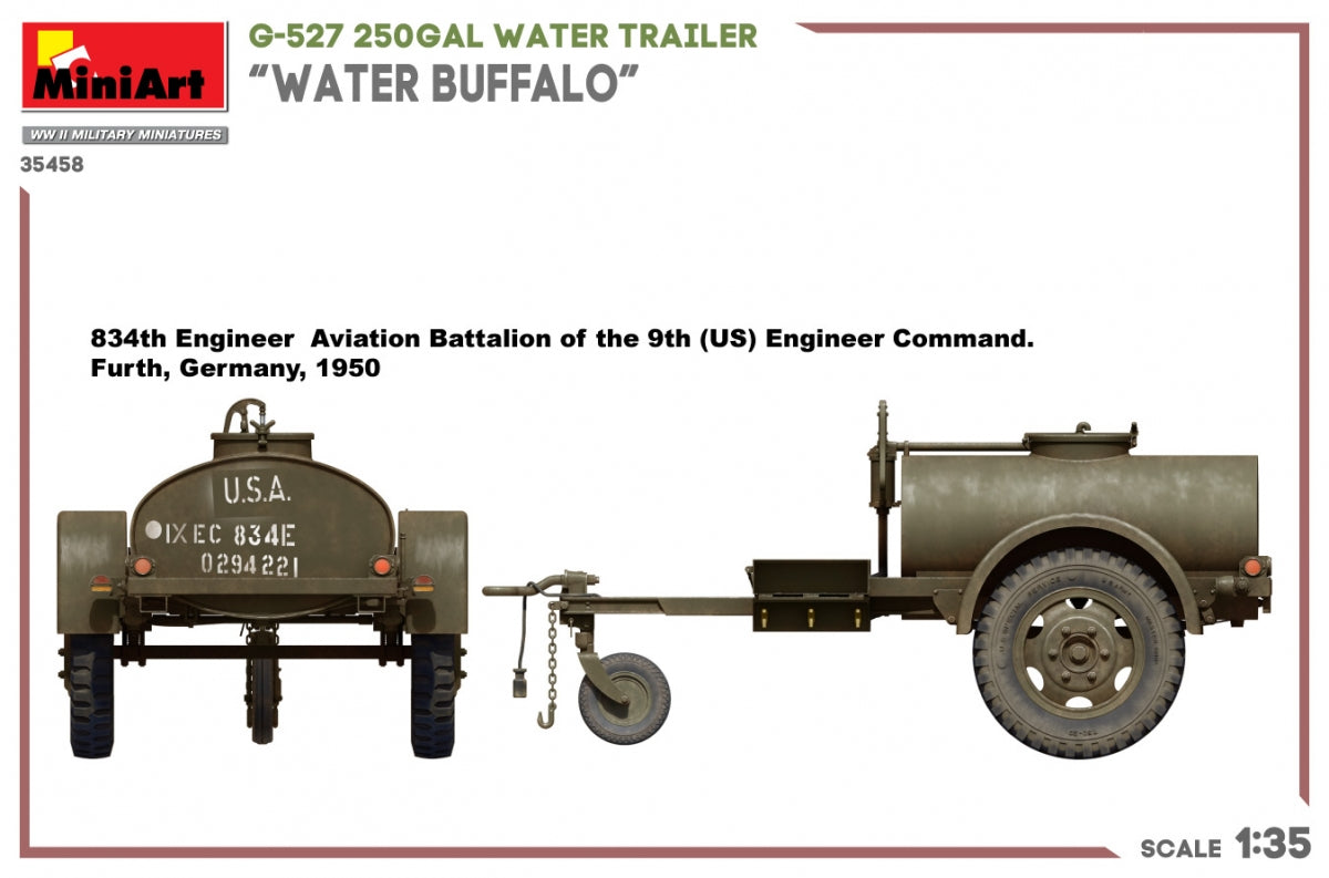 MiniArt 35458 G-527 250GAL WATER TRAILER “WATER BUFFALO” 1/35 – image 7