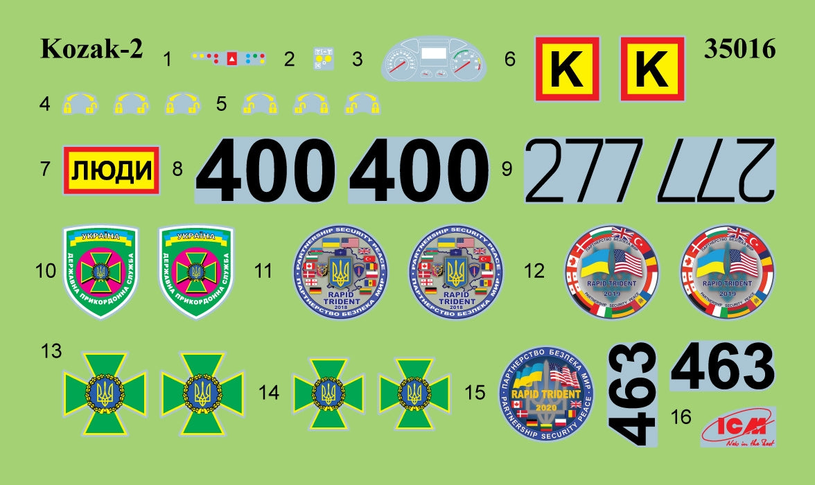 ICM 35016 Kozak-2 State Border Guard Service of Ukraine 1/35 – zdjęcie 12