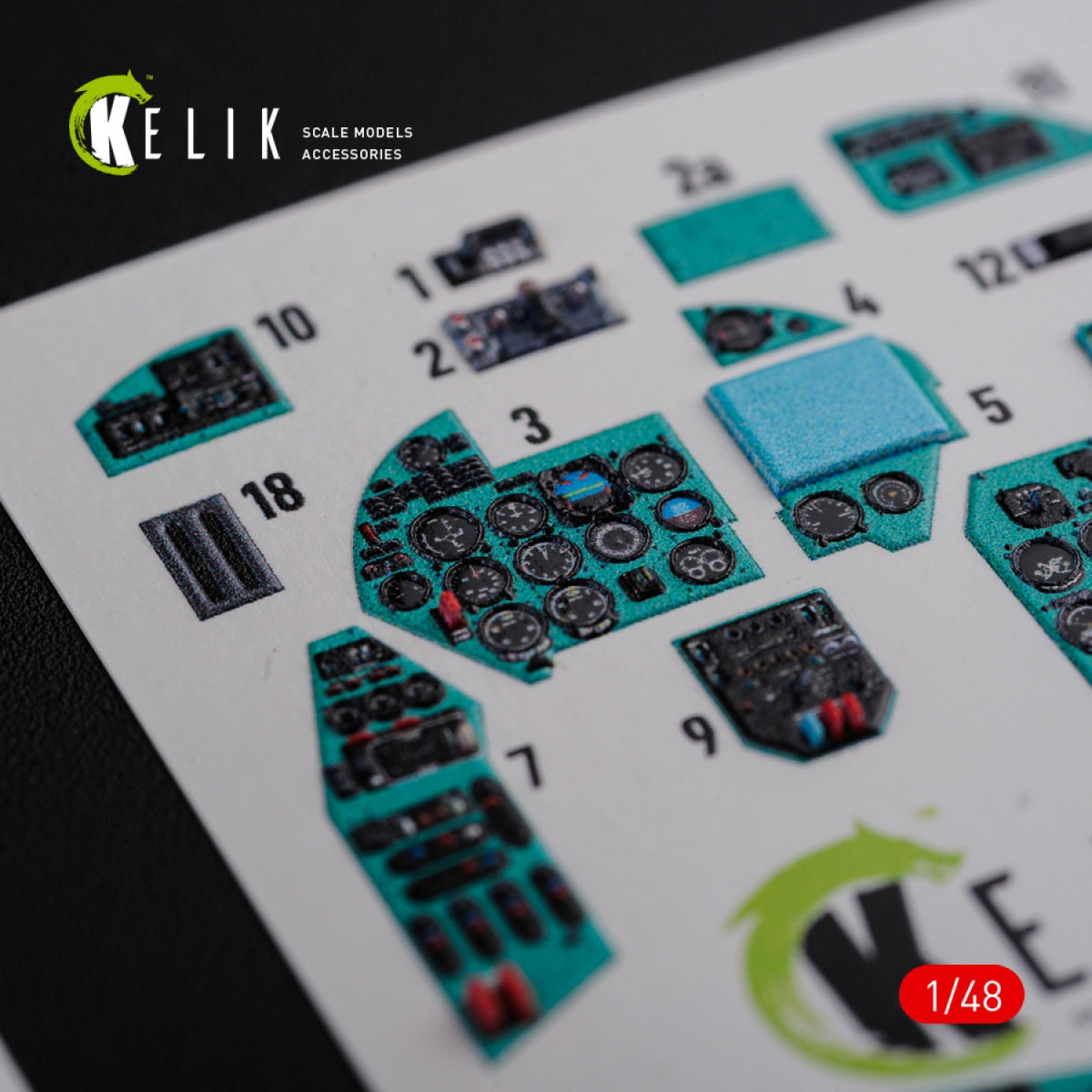 KELIK K48092 Mi-24D (Hind-D) interior 3D decals for Trumpeter kit 1/48 – zdjęcie 5