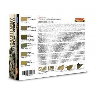 Lifecolor CS32 Acrylic paint set Israeli tanks and uniforms 6x22ml – zdjęcie 2