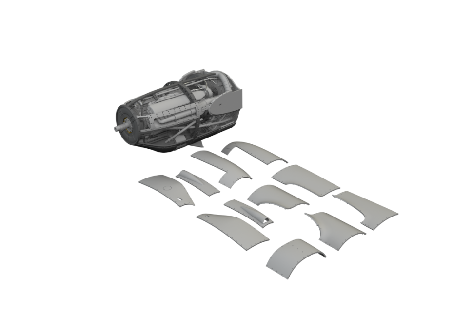 Eduard 6481037 P-38F/G Right Engine PRINT TAMIYA 1/48 – image 2
