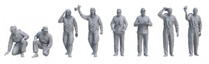 Border Model BR-006 IJN Carrier Crew Pilots &amp;amp; Officers x 8 resin figures 1/35 – zdjęcie 2