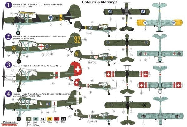 AZ Model AZ7647 Fieseler Fi 156C-1/3/5 “Storch” Foreign Service 1/72 – zdjęcie 2