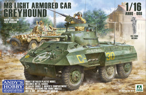 Andy&amp;#39;s Hobby Headquarters AHHQ-008 M8 Greyhound US light Armored Car 1/16
