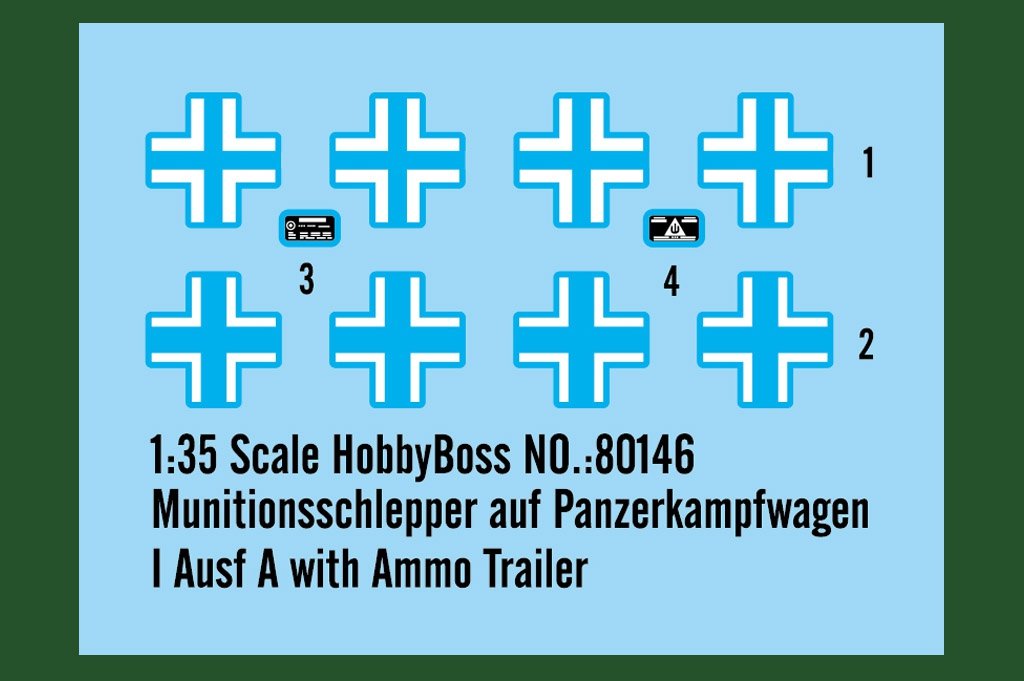 Hobby Boss 80146 Munitionsschlepper auf Panzerkampfwagen I Ausf A with Ammo Trailer 1/35 – zdjęcie 2