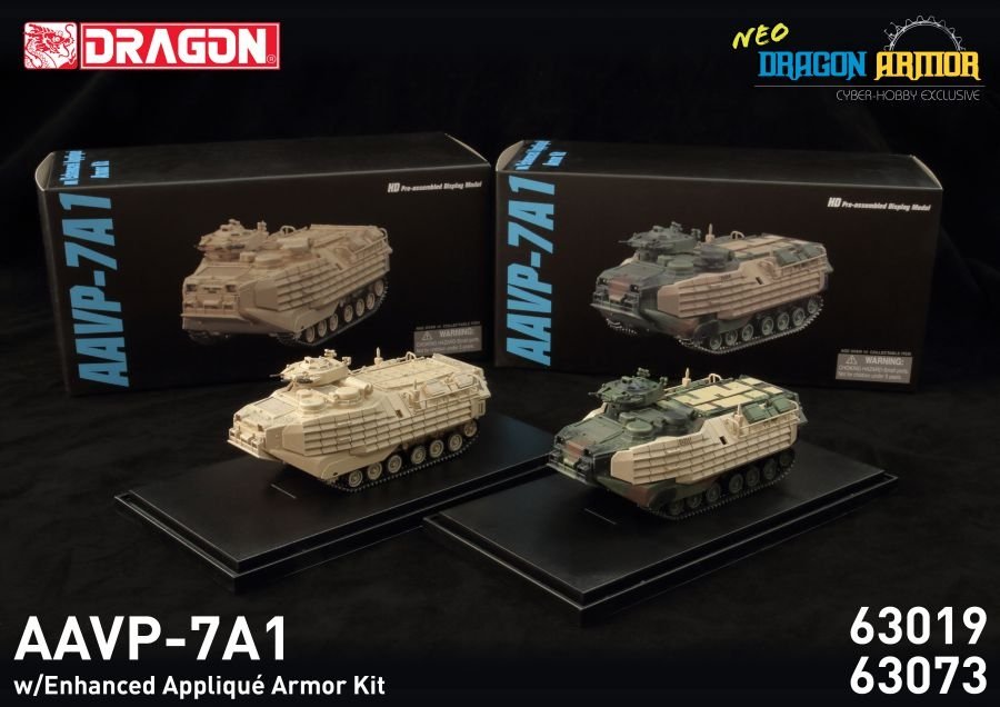 Dragon Armor 63019 AAVP-7A1 w/Enhanced Applique Armor Kit 1/72 – immagine 6