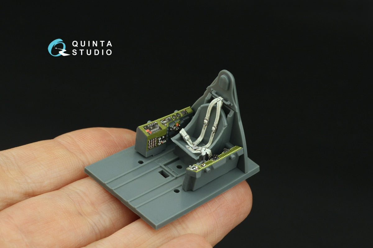 Quinta Studio QD48413 F6F-3E/N Hellcat 3D-Printed &amp;amp; colored Interior on decal paper (Eduard) 1/48 – image 9