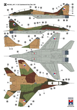 Hobby 2000 48026 MiG-29UB Czech &amp;amp; Slovak Air Force 1/48 – zdjęcie 2