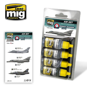 AMMO of Mig Jimenez 7211 FRENCH MODERN JETS 4x17ml