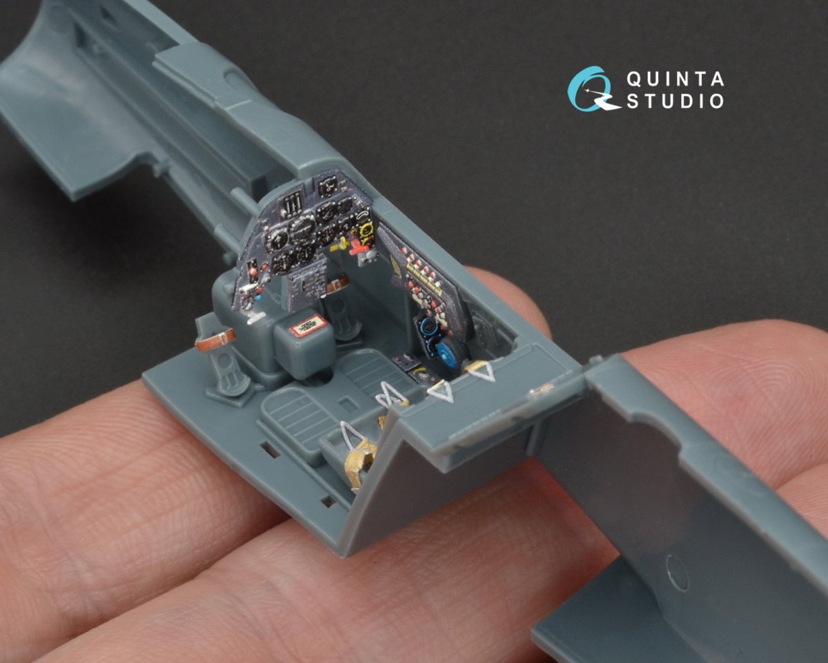 Quinta Studio QD48094 Bf 109G-6 3D-Printed &amp;amp; coloured Interior on decal paper (for Eduard kit) 1/48 – zdjęcie 6