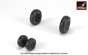 Armory Models AW32503 JAS-39 Gripen wheels w/ weighted tires, late 1/32 – image 4