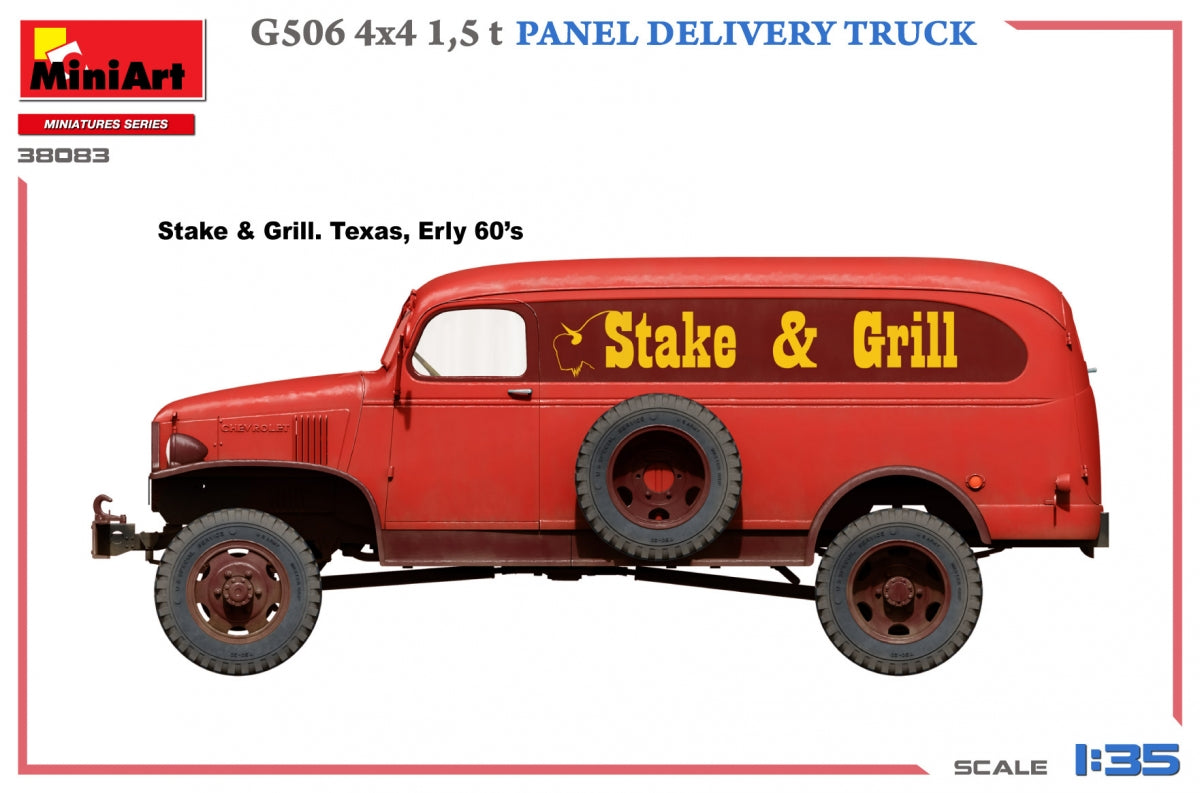 MiniArt 38083 G506 4х4 1,5 t PANEL DELIVERY TRUCK 1/35 – zdjęcie 4