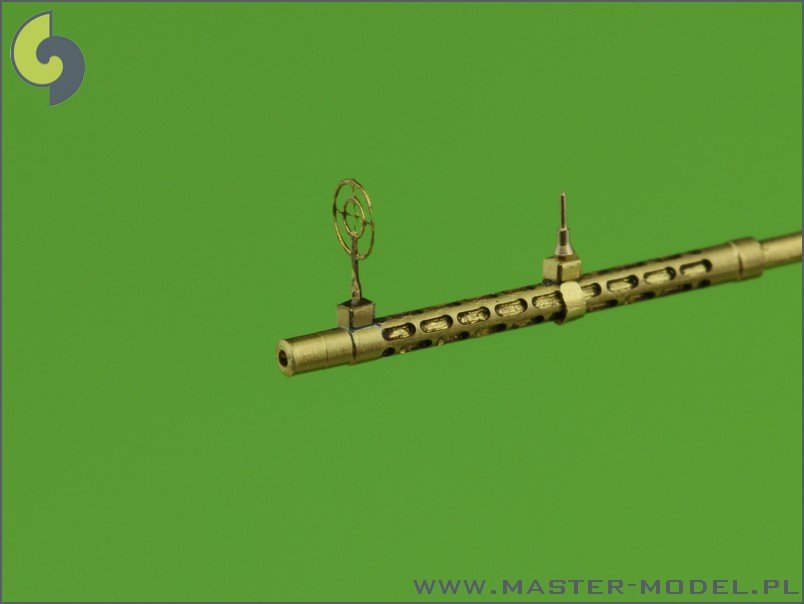 Master AM-48-055 German aircraft machine gun MG 15 - turned barrels and etched sights (2pcs) 1/48 – zdjęcie 5