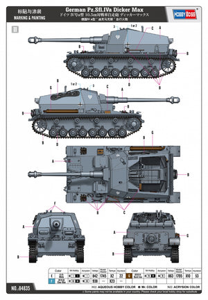 Hobby Boss 84835 German Pz.Sfl.Iva Dicker Max 1/48 – image 5