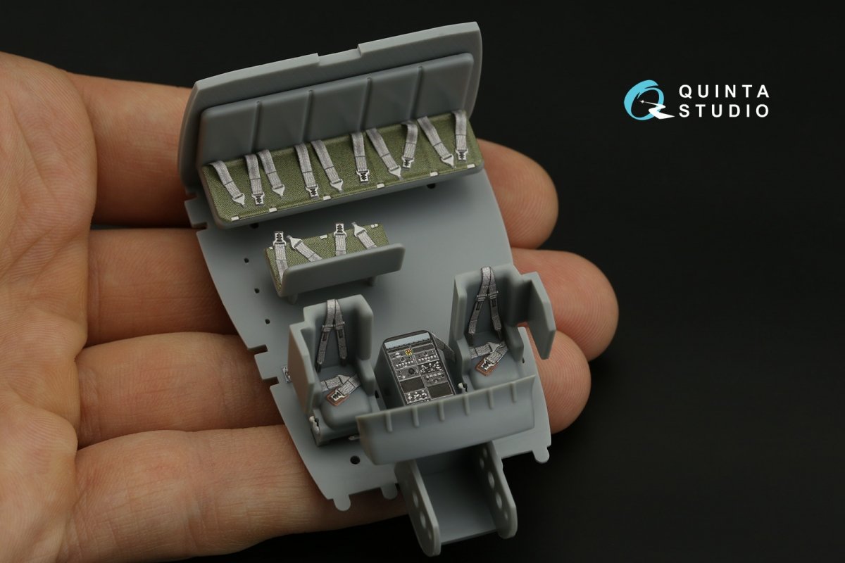 Quinta Studio QD48286 UH-1C 3D-Printed &amp;amp; coloured Interior on decal paper (HobbyBoss) 1/48 – zdjęcie 8