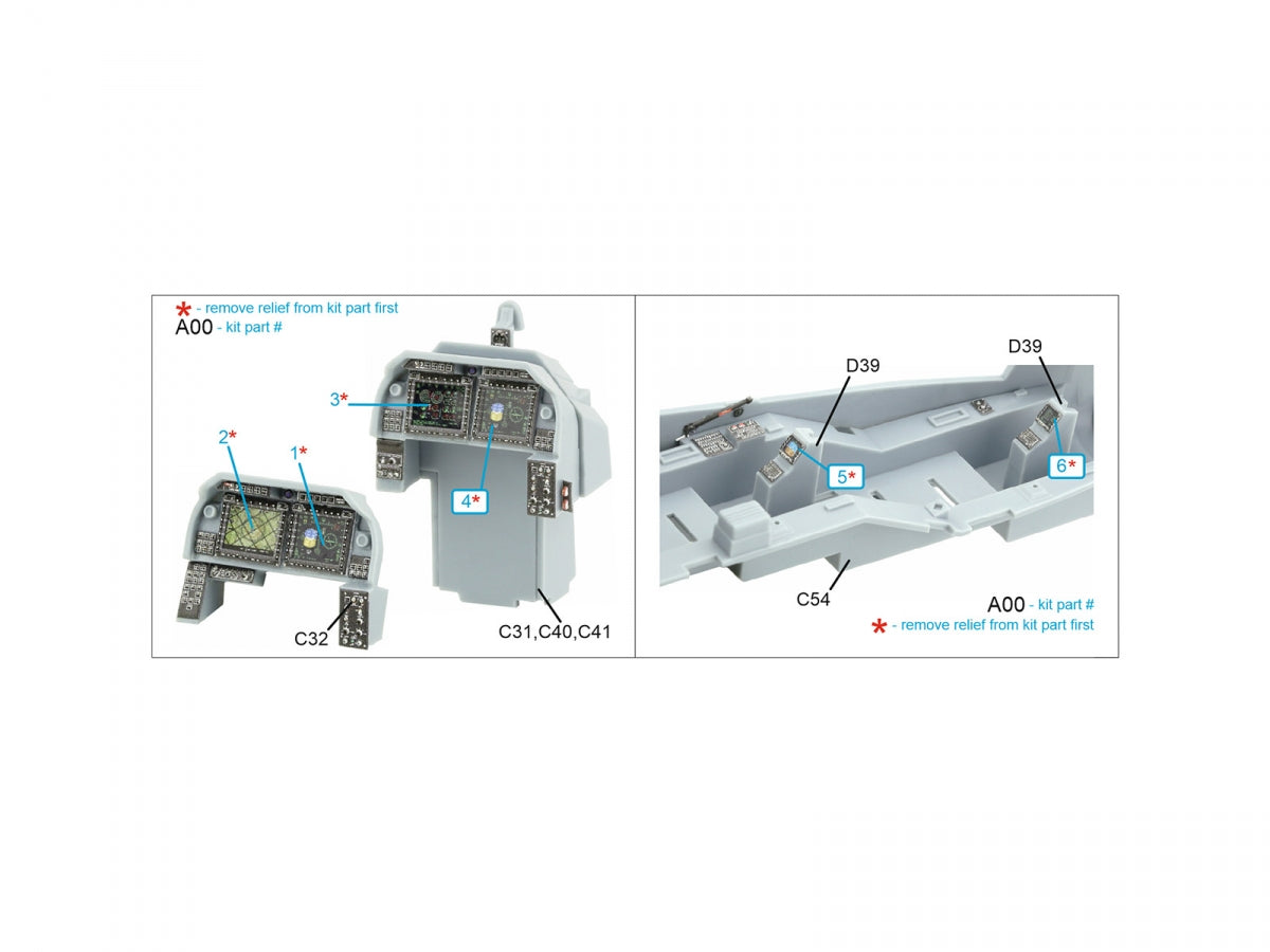 Quinta Studio QD35120 AH-1Z luminous displays for QD+35119/QDS-35119 sets (Academy) 1/35 – image 2