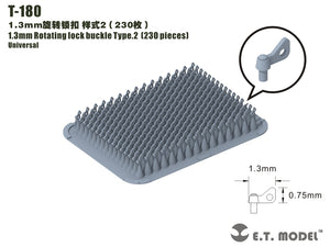 E.T. Model T-180 1.3mm Rotating lock buckle Type.2（230 pieces）