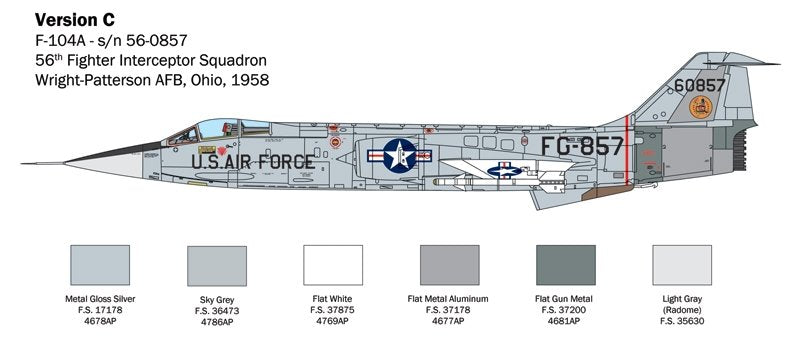 Italeri 2515 F-104 STARFIGHTER A/C 1/32 – zdjęcie 6