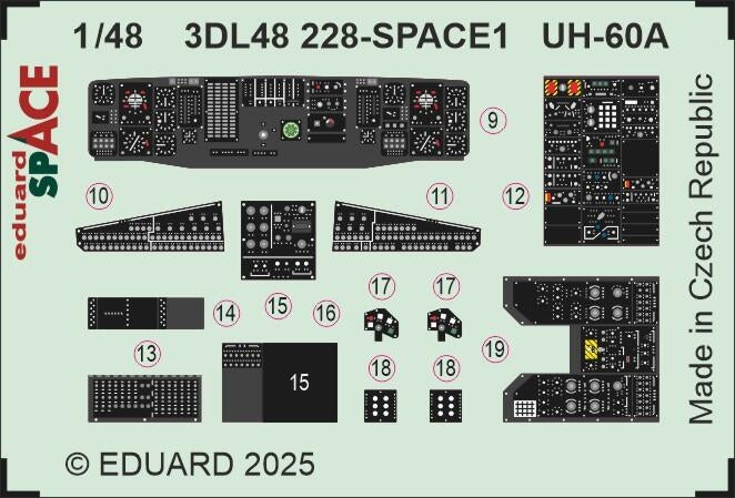 Eduard 3DL48228 UH-60A SPACE ICM 1/48 – image 4