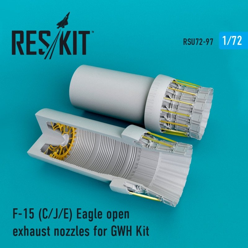 RESKIT RSU72-0097 Buses d'échappement ouvertes F-15 C/J/E Eagle pour Great Wall Hobby 1/72